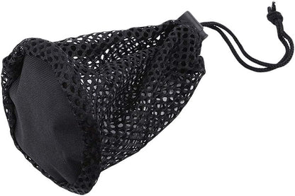 Golf Ball Bags,Lightweight Black Nylon Golf Ball Bags Golf Mesh Bag Golf Storege Bag Drawstring Pouch Golf Accessories(L)